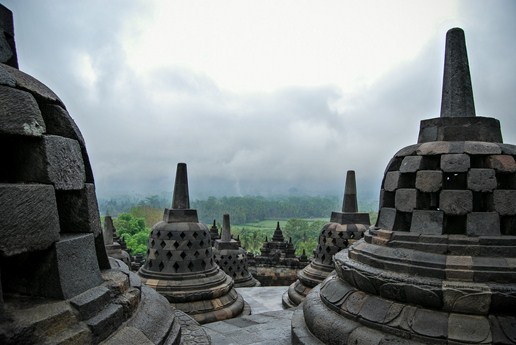 photo temple borobudur java indonésie