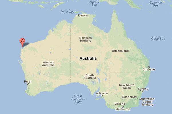 Carte Australie Exmouth
