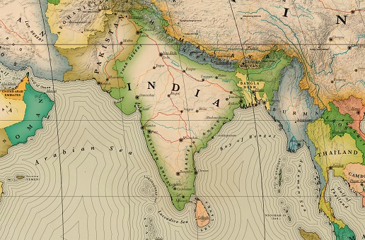Carte Inde détaillée