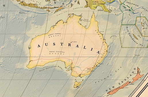 carte australie détaillée