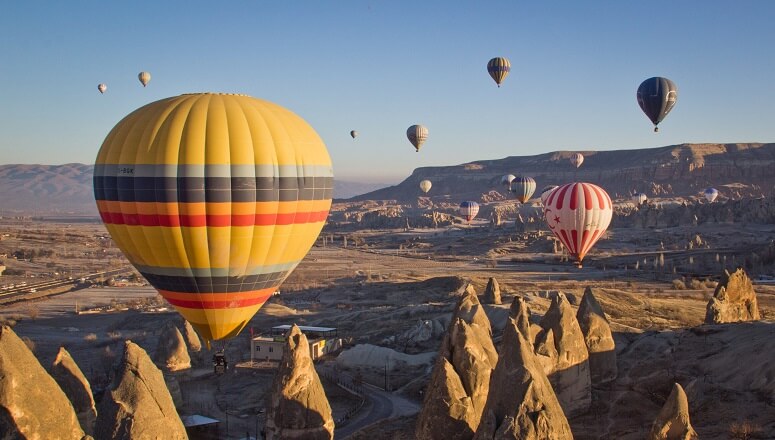 survol Cappadoce en montgolfière